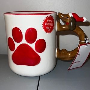 DOG PAW PRINT COFFEE MUG